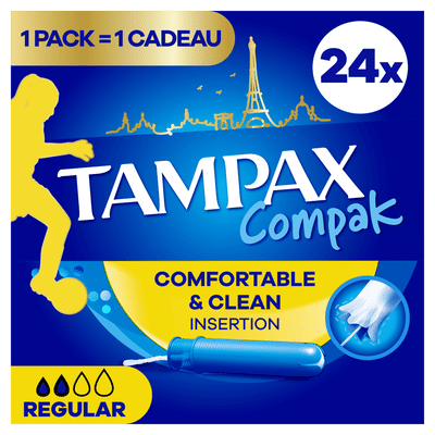 Tampax Compak Regular Tampons Met Inbrenghuls 24 Stuks
