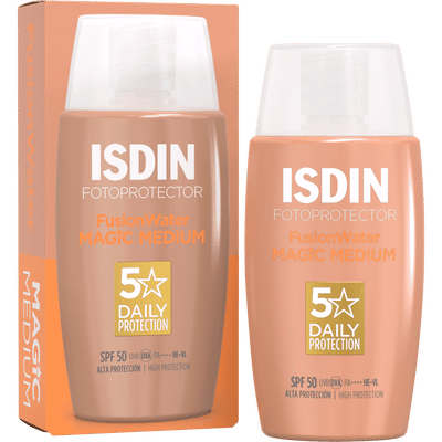 ISDIN Fusion Water Color Zonnebrand Gezicht Medium SPF50 50 ML