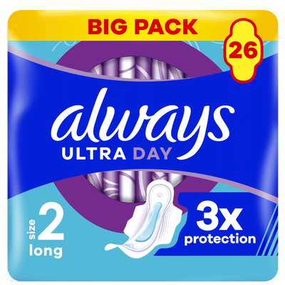 Always Ultra Maandverband Long Met Vleugels 26 stuks