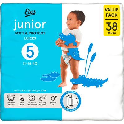 Etos Soft & Protect  luiers maat 5 - 38 stuks