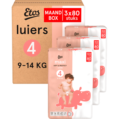 Etos  luiers maat 4 - 240 stuks