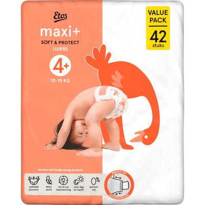 Etos Soft & Protect  luiers maat 4 plus - 42 stuks