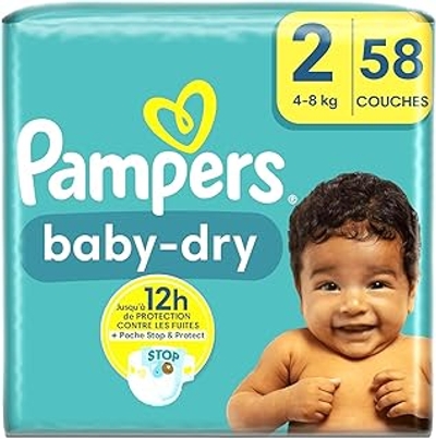 Pampers Baby Dry  luiers maat 2 - 58 stuks
