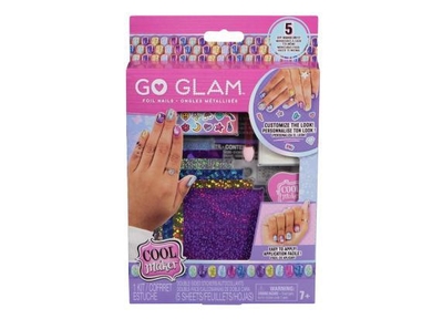 Cool Maker GO GLAM Folienagelset met 6 vellen glinsterende folie en nagelstickers voor 5 doe-het-zelfmanicures knutselspeelgoed
