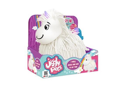 Jiggly Pets Lopende Unicorn wit - Interactieve Unicorn