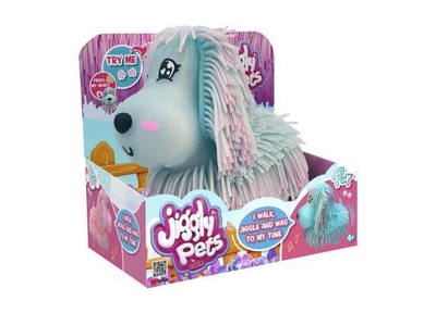 Jiggly Pets Pup blauw - Interactieve Puppy - met muziek