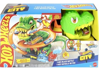 Hot Wheels T-Rex Vurig Gevecht - Loopingbaan
