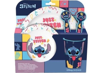 Disney Lilo & Stitch - Ontbijtset - Dinerset - Lunchset - Bord - Kom - Beker & Bestek (5-delig)