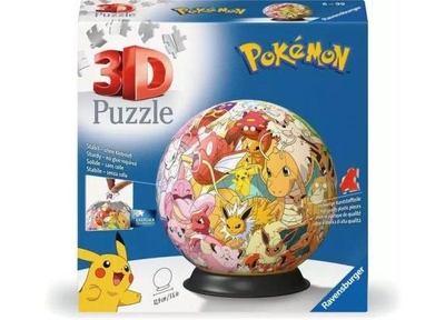 Ravensburger - Puzzle-Ball Pokémon Multicharacter 3D Puzzelbal - 73 Stukjes