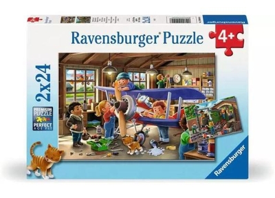 Ravensburger Airplane & Train repair 2x24 stukjes