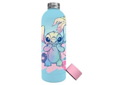 Disney Stitch Drinkbeker Roest Vrij Staal - 500 ml. - Waterfles - Blauw & Roze