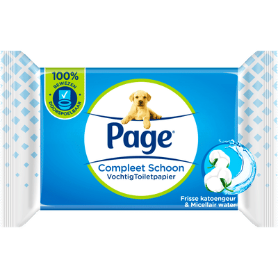 Page Compleet Schoon vochtig toiletpapier - 38 doekjes