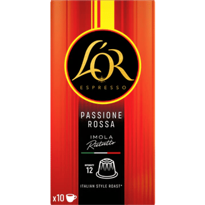 L'OR Espresso Passione Rossa Imola Ristretto 10 Capsules 52 g