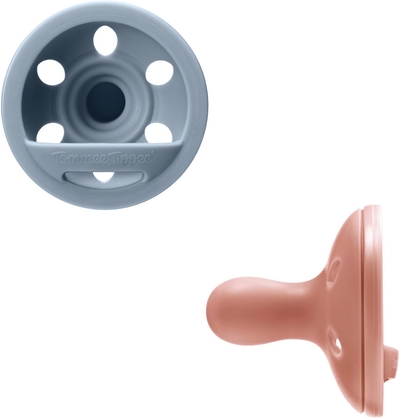 Tommee Tippee borstachtige fopspeen - op huid lijkende textuur - symmetrisch orthodontisch ontwerp - BPA-vrij - 6-18 maanden - verpakt per 2 fopspenen