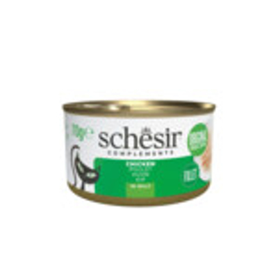 12x Schesir Complementary Gelei Kattenvoer Nat Kip 70 gr - natvoer katten