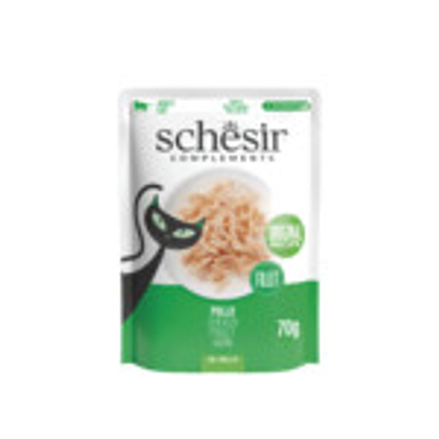 12x Schesir Complementary in Gelei Kattenvoer Nat Kip 70 gr - natvoer katten