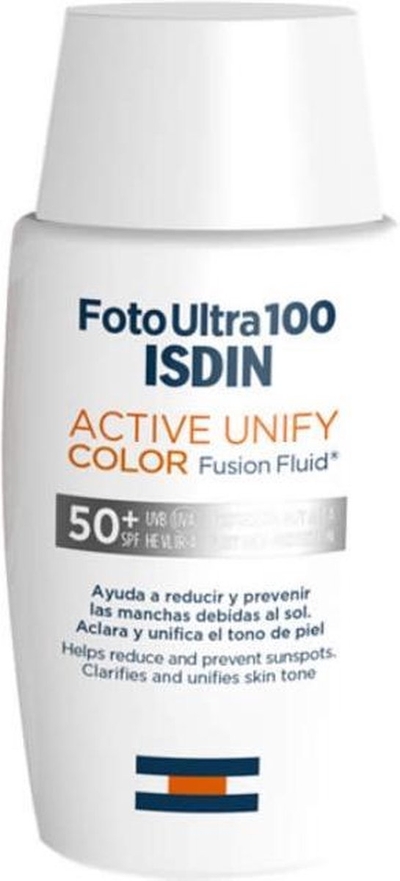 Sun Protection with Colour Isdin Foto Ultra Active Spf 50 (50 ml)