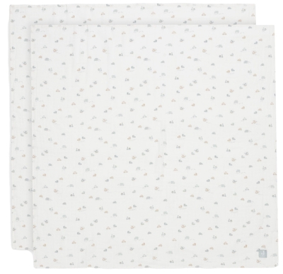 Jollein - Hydrofiele Doek Large 115x115cm - Inbakerdoek - Zacht Katoen - 2 Stuks - On The Go
