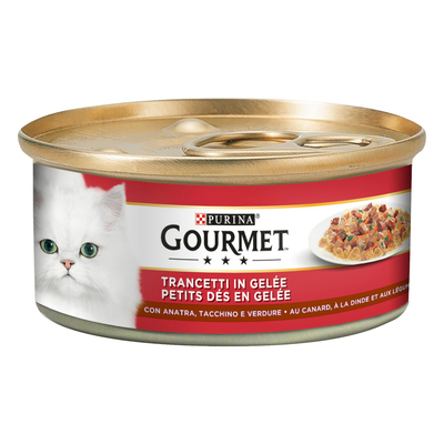 24 x 195g Eend & Kalkoen Gourmet natvoer voor katten - natvoer katten