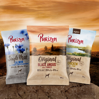 Purizon Puppy Kip met Vis - graanvrij Hondenvoer - 100 g - hondenbrokken