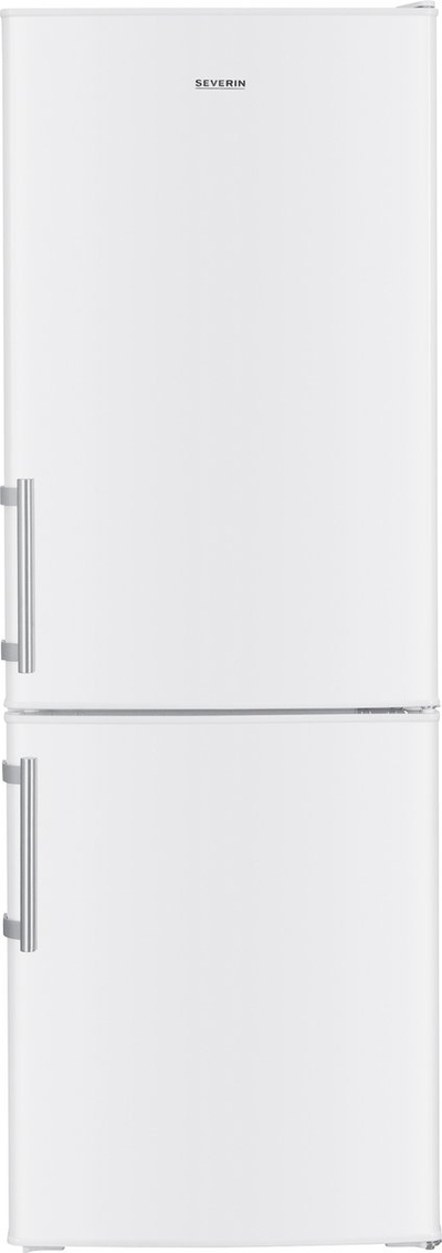 Severin DT 8770 Koel/vriescombinatie - Wit - 173 liter (151/52) - Energielabel C - Groentebox - LED verlichting - 4* vriesvak - openingsalarm - verstelbare planken - draairichting deur aanpasbaar - 142,5 x 49,5 x 56,0 cm