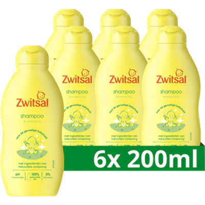 Zwitsal Baby shampoo - 6 x 200 ml - voordeelverpakking