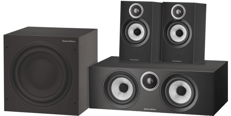 Bowers & Wilkins HTM6 S3 + 606 S3 + ASW610 Zwart