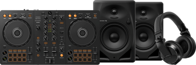 Pioneer DJ DDJ-FLX4 + Pioneer DJ HDJ-X7 Zwart + Pioneer DJ DM-50D Zwart