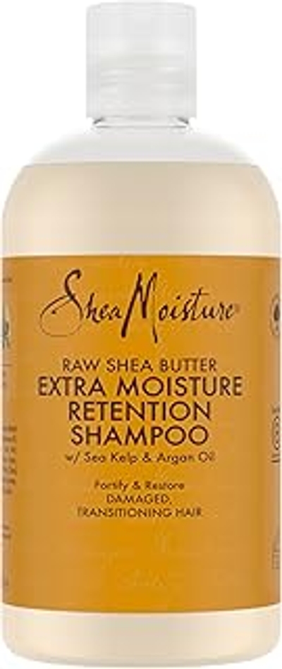 SheaMoisture Extra Moisture Retention Shampoo voor beschadigd haar Raw Shea Butter zonder siliconen en sulfaten 284 ml
