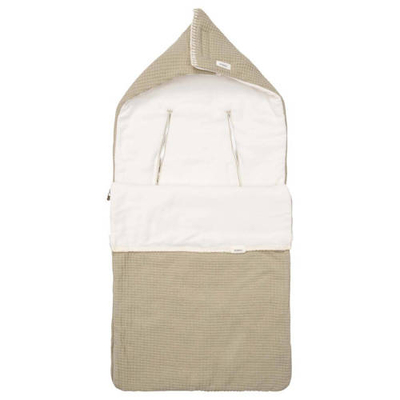 Koeka voetenzak 0+ 3/5 Punts Cotton Fleece Malaga lichtgroen