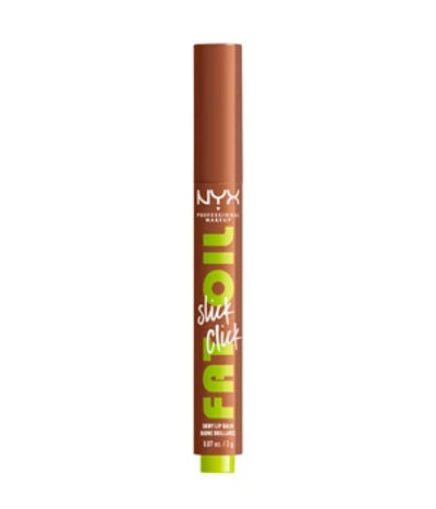 NYX Professional Make Up Fat Oil Slick Click Lippenbalsem - Tot 12 uur hydratatie - Verrijkt met avocado-, keizersbes- en framboosolie - Feedworthy - 2gr