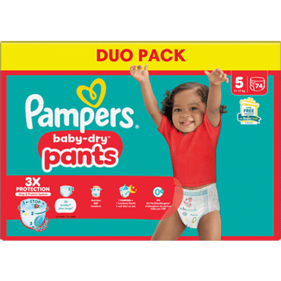 Pampers Baby Dry Pants  luierbroekjes maat 5 - 74 stuks