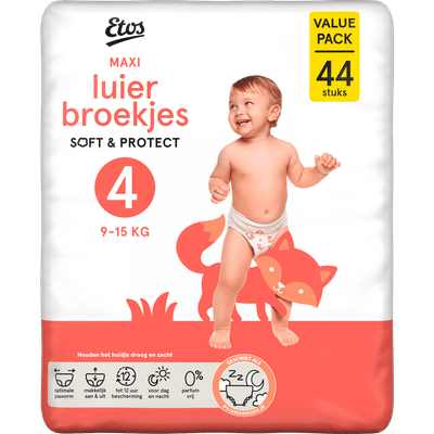 Etos Soft & Protect  luierbroekjes maat 4 - 44 stuks