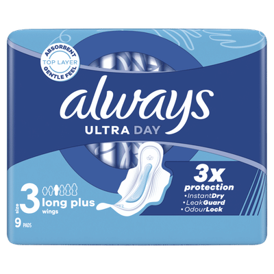 Always Ultra Maandverband Long Plus Met Vleugels 9 stuks