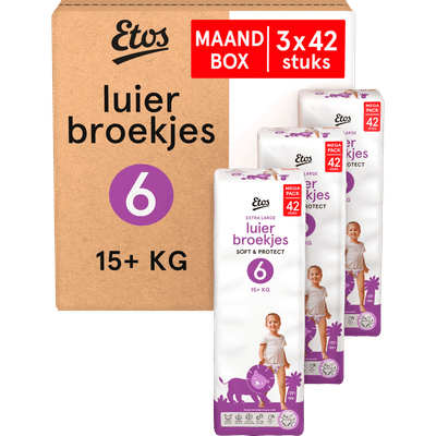 Etos Soft & Protect  luierbroekjes maat 6 - 126 stuks
