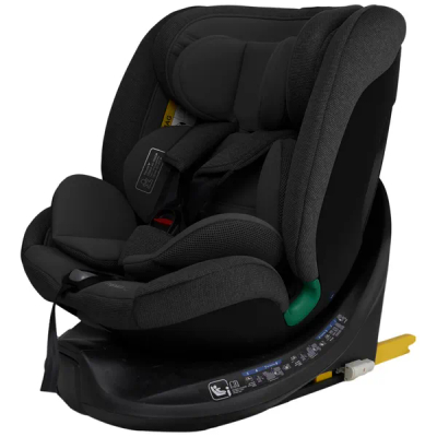 Prénatal autostoel Sam - 360° Rotatie - i-Size Veiligheid - Isofix & Toptether - Zwart - 0-36 kg