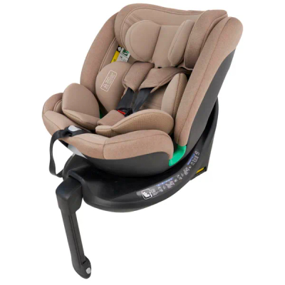 Prénatal autostoel Senna - 360° Rotatie - i-Size Veiligheid - Isofix & Support Leg - Geen losse base nodig - Taupe bruin - 0-36 kg
