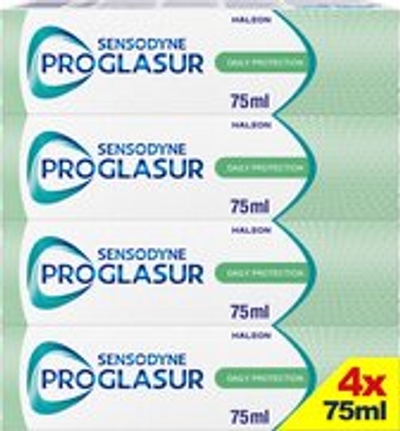Sensodyne - Tandpasta - Pro Glasur - Daily Protection - 75ml x 4