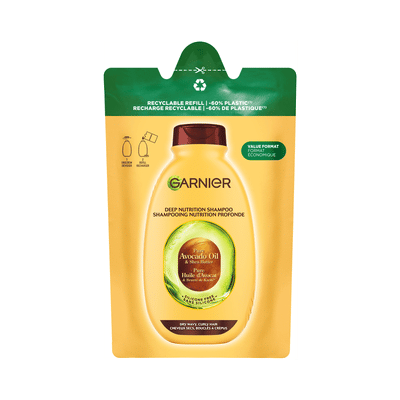 Garnier Loving Blends Avocado Olie & Shea Boter Shampoo Refill - Intens Voedend - Voor Zeer Droog, Golvend of Krullend Haar - 250ml