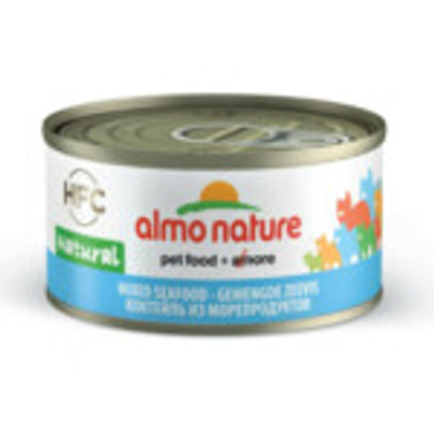 24x Almo Nature HFC Jelly Kattenvoer Nat Gemengde Zeevis 70 gr - natvoer katten