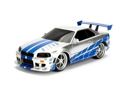 Jada Toys - RC Fast & Furious Nissan Skyline GTR 1:16 - Op afstand bestuurbare auto - miniatuurvoertuig - radiografische auto
