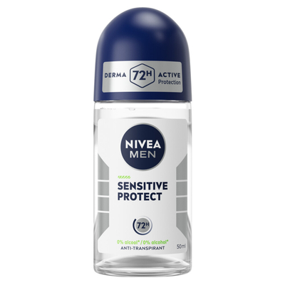 6x Nivea Men Deodorant Roller Sensitive Protect 40 ml