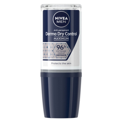 3x Nivea Men Deodorant Roller Derma Dry Control 50 ml