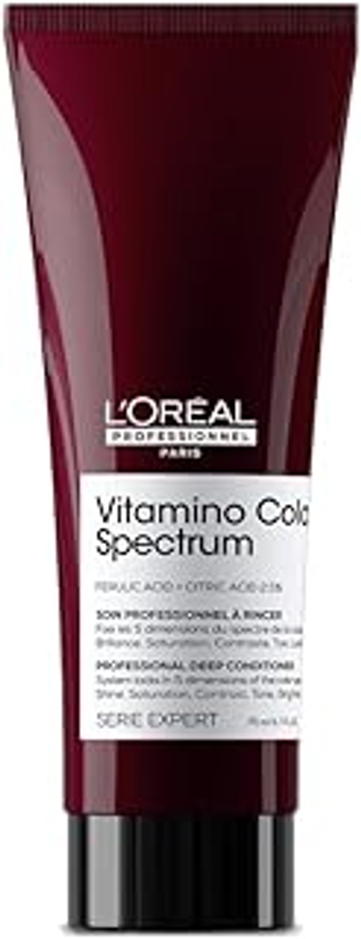 L'Oréal Professionnel Deep Conditioner voor kleurglans voor versterkende diepteverzorging bij gekleurd haar, met Ferula- & citroenzuur, serie Expert, Vitamino Color Spectrum Deep Conditioner, 75 ml