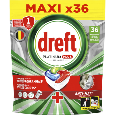 Dreft Platinum Plus Plus & Originial vaatwastabletten  - 36 wasbeurten
