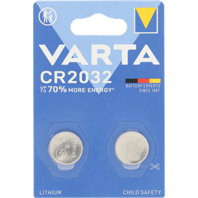 Varta knoopcel batterijen CR2032 - 2 stuks