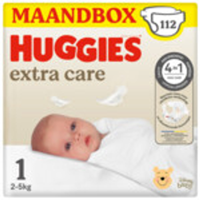 Huggies Extra Care  luiers maat 1 - 112 stuks