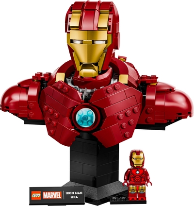 LEGO Super Heroes Iron Man MK4 Buste met Minifiguur 76327