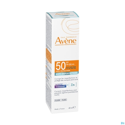 Avène Zonnebrand Anti-Imperfectie Fluïde SPF50 40ml