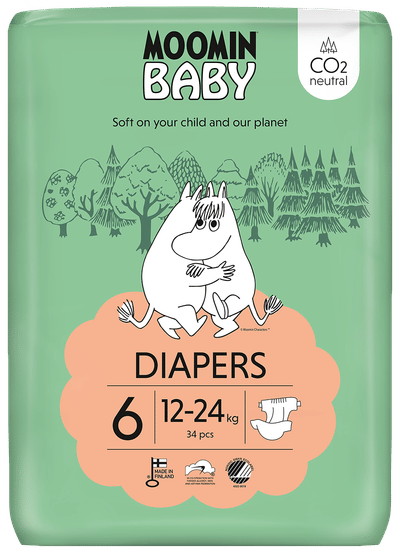 Moomin Baby  luiers maat 6 - 34 stuks